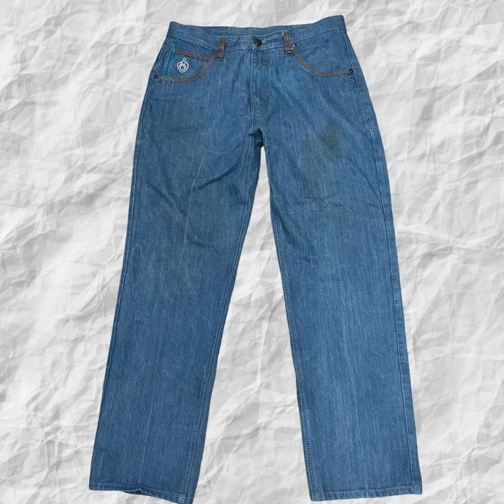 Eight 732 Mens Relaxed Jeans Size 38x34(36x33)‎ Heavy Denim Urban Streetwear